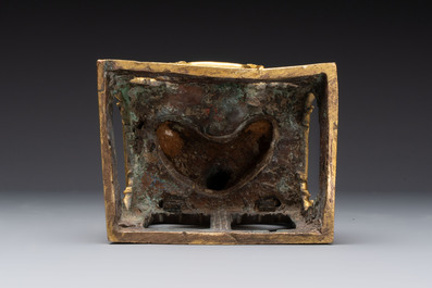 A Chinese gilt-bronze Buddha Amitayus, 18th C.