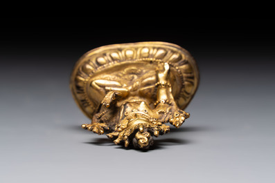 A Tibetan gilt-bronze Tara and a silver Tara, 19/20th C.