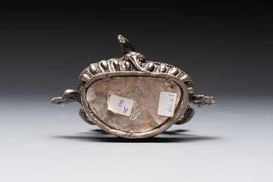 A Tibetan gilt-bronze Tara and a silver Tara, 19/20th C.