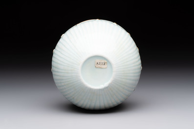 A Chinese russet-glazed qingbai Buddhist bowl, Song or later