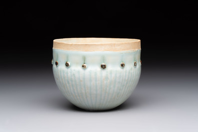 A Chinese russet-glazed qingbai Buddhist bowl, Song or later