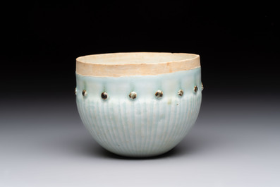 A Chinese russet-glazed qingbai Buddhist bowl, Song or later