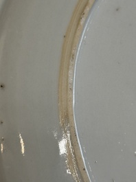 A fine Chinese famille rose 'The judgement of Paris' plate, Qianlong