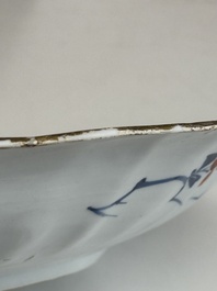 A Chinese famille verte armorial 'Provinces' dish with the arms of Utrecht, Kangxi