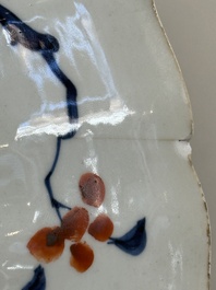 A Chinese famille verte armorial 'Provinces' dish with the arms of Utrecht, Kangxi