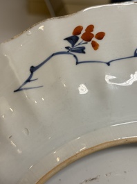 A Chinese famille verte armorial 'Provinces' dish with the arms of Utrecht, Kangxi