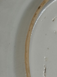 A Chinese famille verte armorial 'Provinces' dish with the arms of Utrecht, Kangxi