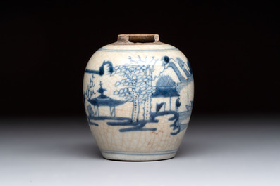 Four Chinese and Annamese or Vietnamese blue and white wares, 15th/19th C.