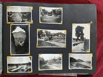(Graphic content!) A photo album with sights of China and post-war scenes, 20th C.