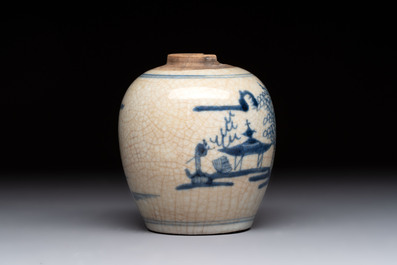 Four Chinese and Annamese or Vietnamese blue and white wares, 15th/19th C.