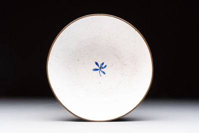 A Chinese Canton enamel 'Eight Immortals' bowl, 18th C.
