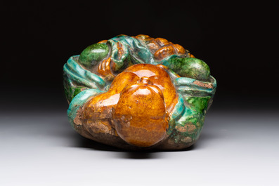A Chinese fahua Milefo Buddha, Ming