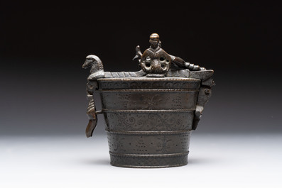 A bronze nest of weights, Nuremberg, Germany, 17th C.