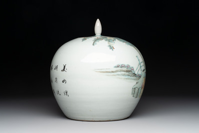 A varied collection of six Chinese famille rose wares, signed Hong Yishun 洪義順 and Luo Yongda 羅永發, Guangxu mark, 19/20th C.