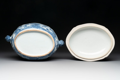 Ten Chinese blue and white wares, Jin Tang Fa Ji 錦堂發記 and Wan Yu 玩玉 mark, 18/20th C.