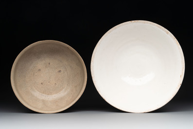 A group of six Chinese monochrome ding-type wares, Song/Yuan