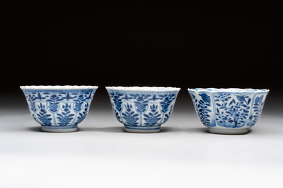 20 Chinese blue and white wares, 19th C.