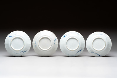 16 Chinese blue and white wares, Kangxi/Yongzheng