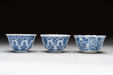 20 Chinese blue and white wares, 19th C.