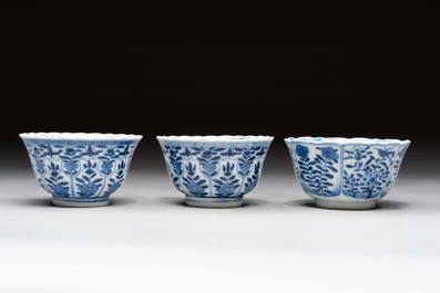 20 Chinese blue and white wares, 19th C.