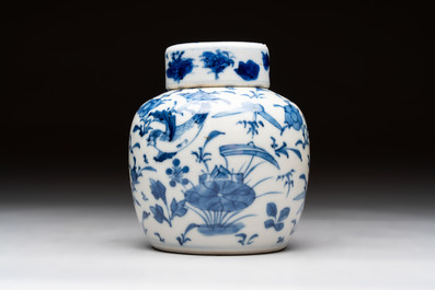 20 Chinese blue and white wares, 19th C.