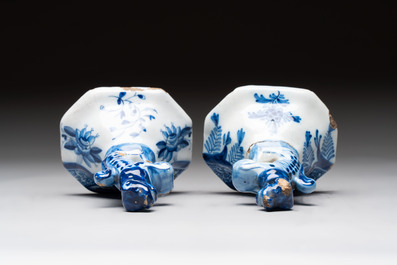 Three plates, a pair of covered vases and a jug, The Netherlands and Spain, 18/19th C.