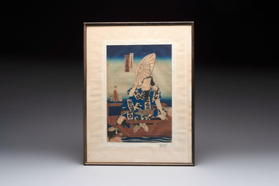 Utagawa Toyokuni I 歌川豊国 (1769-1825):'Four Woodblock Prints', Edo, 19th C.