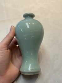 Two Chinese celadon-glazed vases, 19th C.