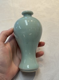 Two Chinese celadon-glazed vases, 19th C.