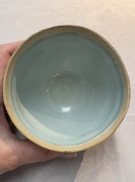 A Chinese russet-glazed qingbai Buddhist bowl, Song or later
