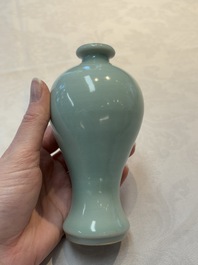 Two Chinese celadon-glazed vases, 19th C.