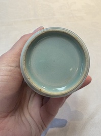 Two Chinese celadon-glazed vases, 19th C.