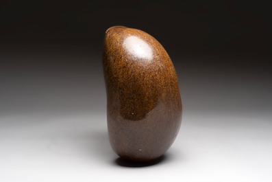 A coco de mer or sea coconut (Lodoicea maldivica), polished, Seychelles