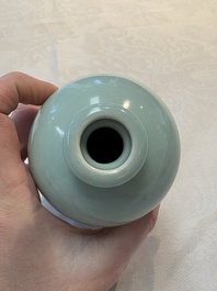 Two Chinese celadon-glazed vases, 19th C.