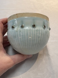 A Chinese russet-glazed qingbai Buddhist bowl, Song or later