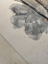 In the manner of Zhang Daqian 張大千 (1898-1983): 'Lotus', ink and colour on paper