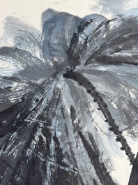 In the manner of Zhang Daqian 張大千 (1898-1983): 'Lotus', ink and colour on paper