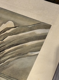 Ma Jin 馬晉 (1900-1970): 'Sheep, Donkeys, Rabbits and a Polar bear', ink and colour on silk