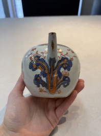 Two Chinese famille rose teapots, an Imari-style teapot and a Dutch-decorated teapot, Yongzheng/Qianlong