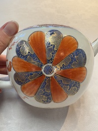 Two Chinese famille rose teapots, an Imari-style teapot and a Dutch-decorated teapot, Yongzheng/Qianlong