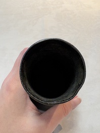 A Chinese bronze vase, 'zhi 觯', Song/Yuan