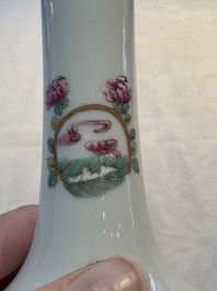 A Chinese famille rose 'Wu Shuang Pu' vase and a tazza, 19/20th C.