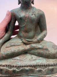 A Thai bronze sculpture of Shakyamuni Buddha, probably 15/16th C.