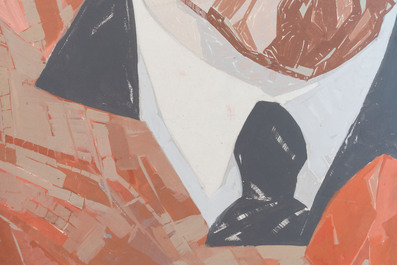 Zamkov Vladimir Konstantinovich (1925-1998): 'Portrait of Lenin', oil on canvas, dated 1976