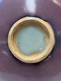 A Chinese 'jun' plate, Ming or later
