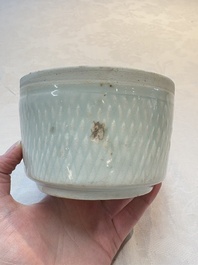 A Chinese qingbai bowl with castor relief design, Song