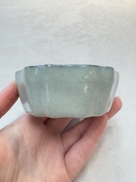 A Chinese guan-type flower-shaped brush washer, Song or later