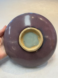 A Chinese 'jun' plate, Ming or later