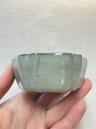 A Chinese guan-type flower-shaped brush washer, Song or later
