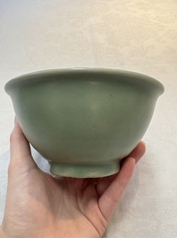 Two Chinese Longquan celadon bowls, Ming